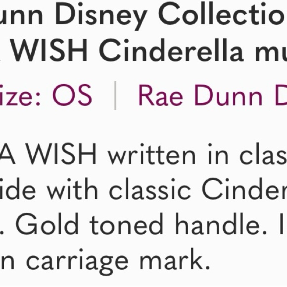 Mug Cinderella Rae Dunn - Picture 6 of 6